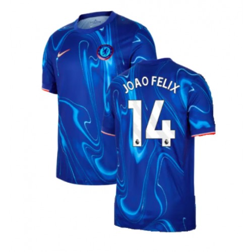 Fotbalové Dres Chelsea Joao Felix #14 Domácí 2024-25 Krátký Rukáv